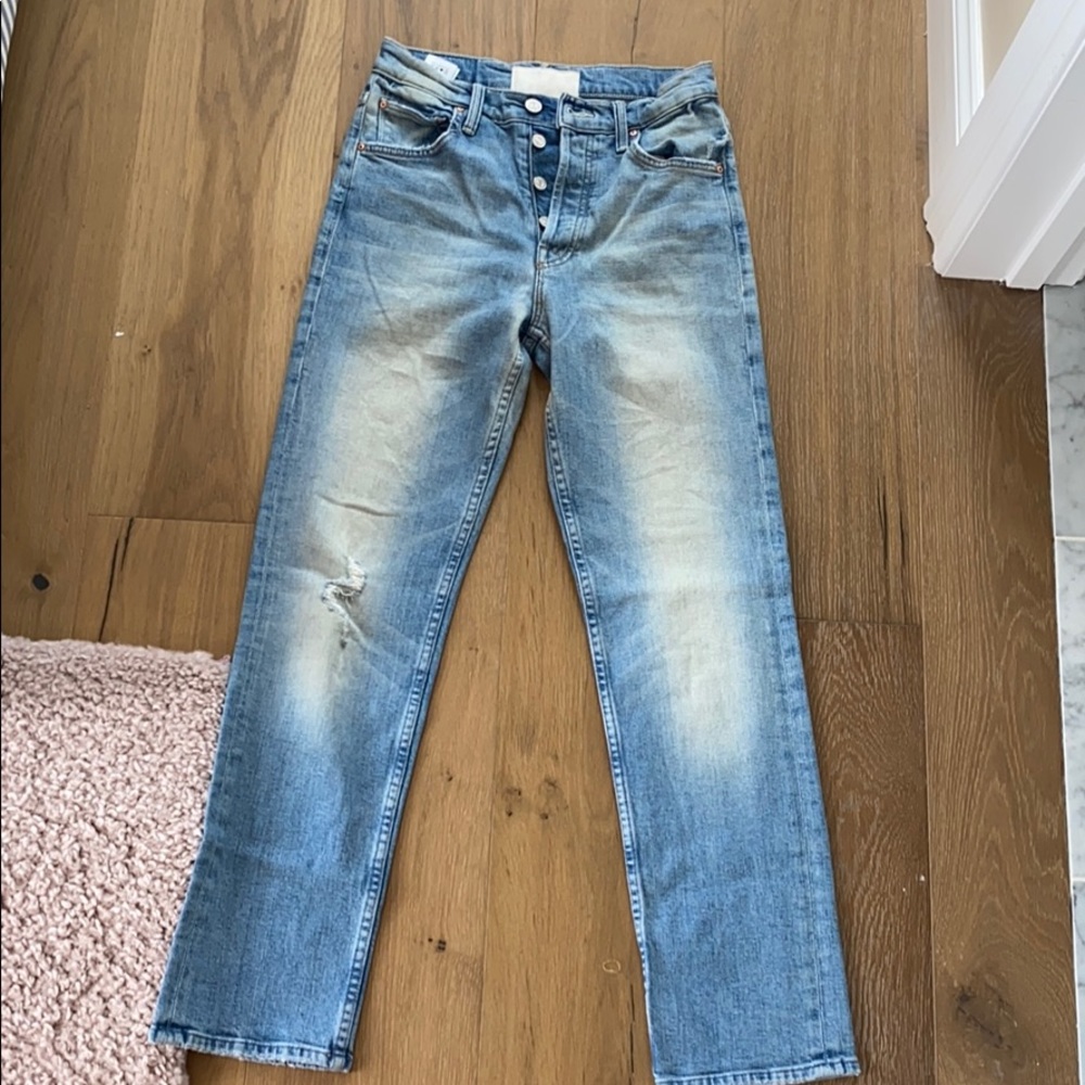 Mother Superior Straight Leg Jeans